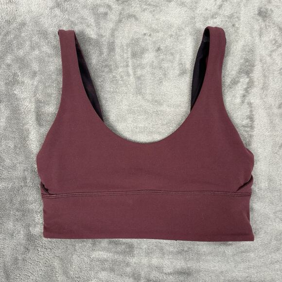 lululemon athletica Other - Lululemon Women's‎ Reversible Maroon and Black Camo Bra Size 4